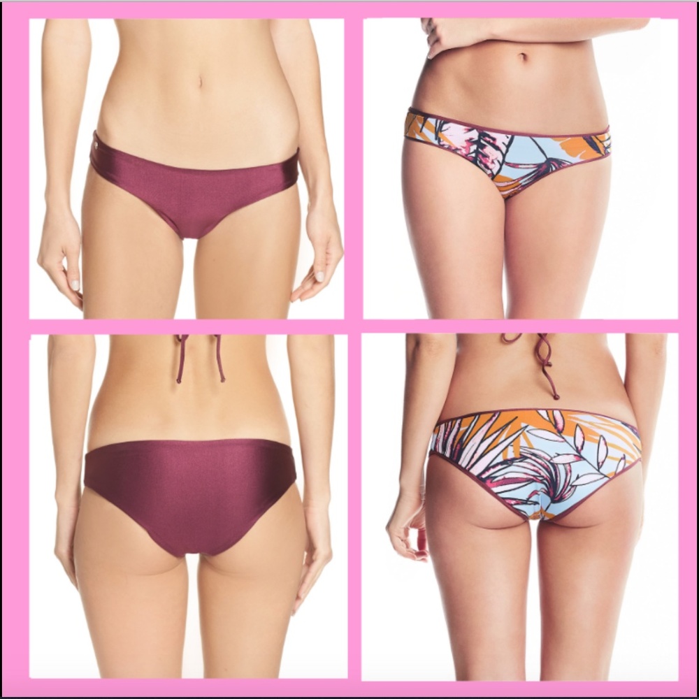 NWD Maaji Plum‎ Sublime Reversible Bikini Bottom SZ XS